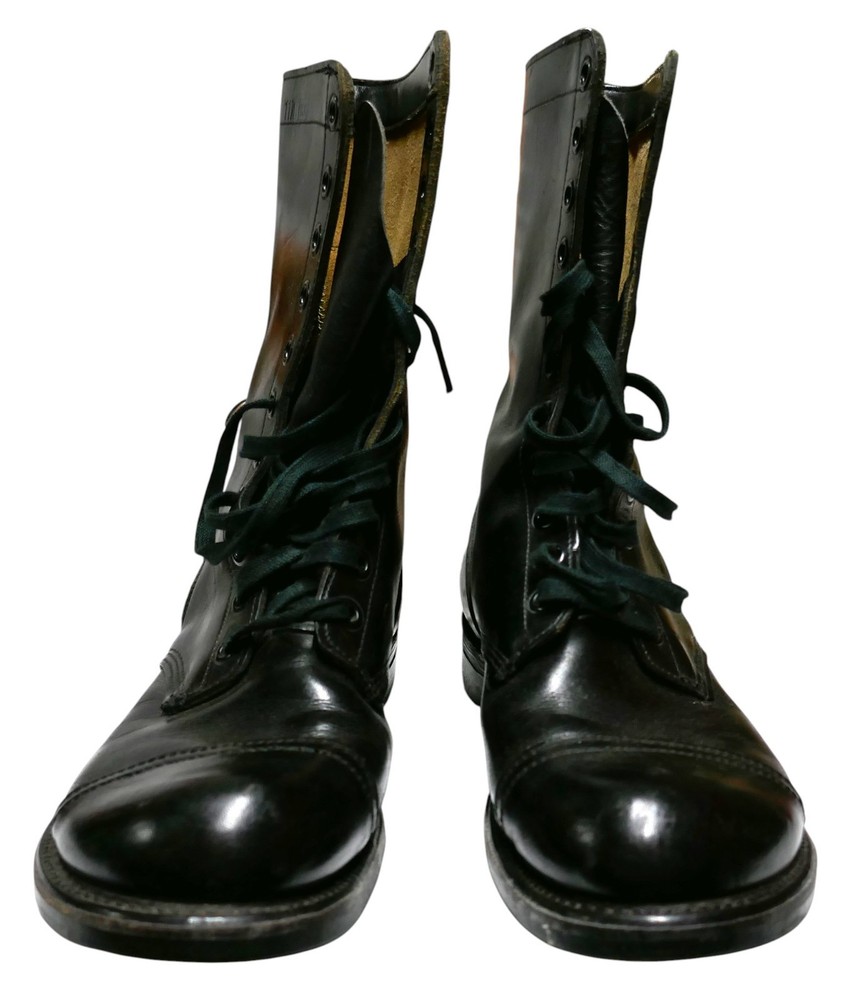 1960s Black Cap Toe Boots Sz 11R