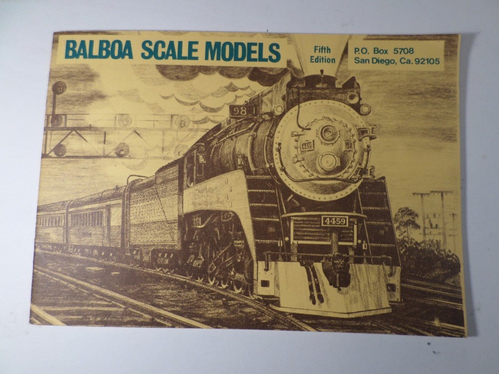Vintage BALBOA SCALE MODELS Catalog Fifth Edition