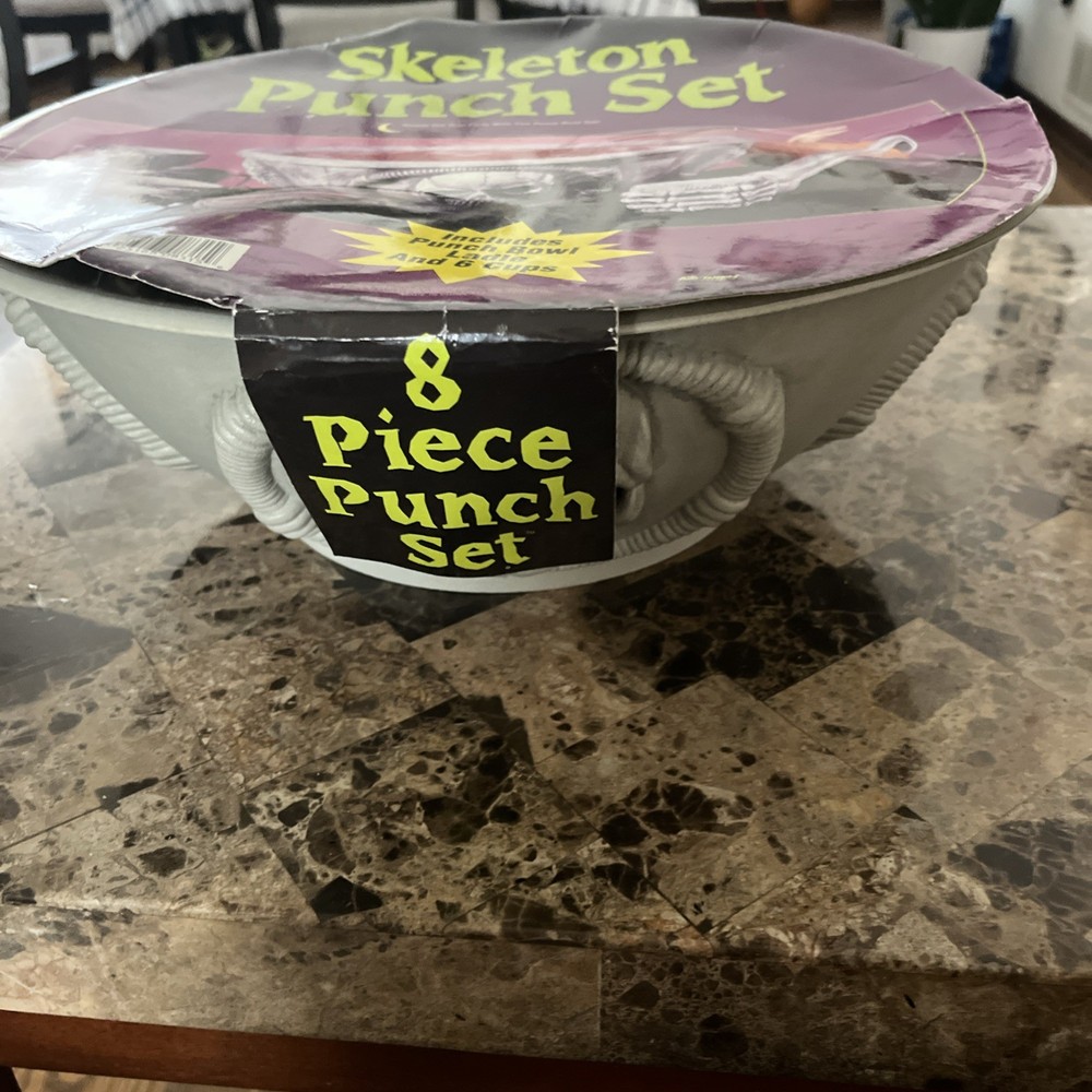 Halloween Skeleton Punch Bowl
