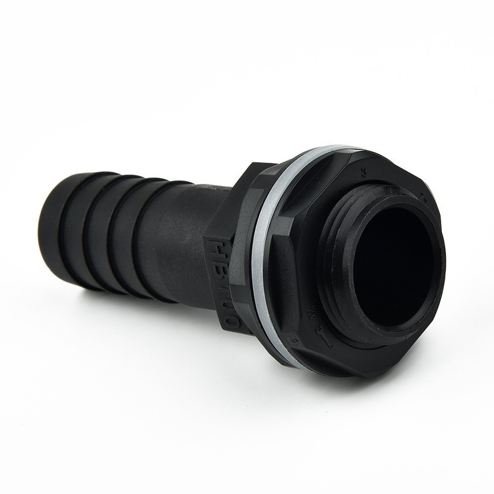 Pipe Overflow Connector 1\\\" Barb 3/4\\\" BSPM Thread Plastic Replacement