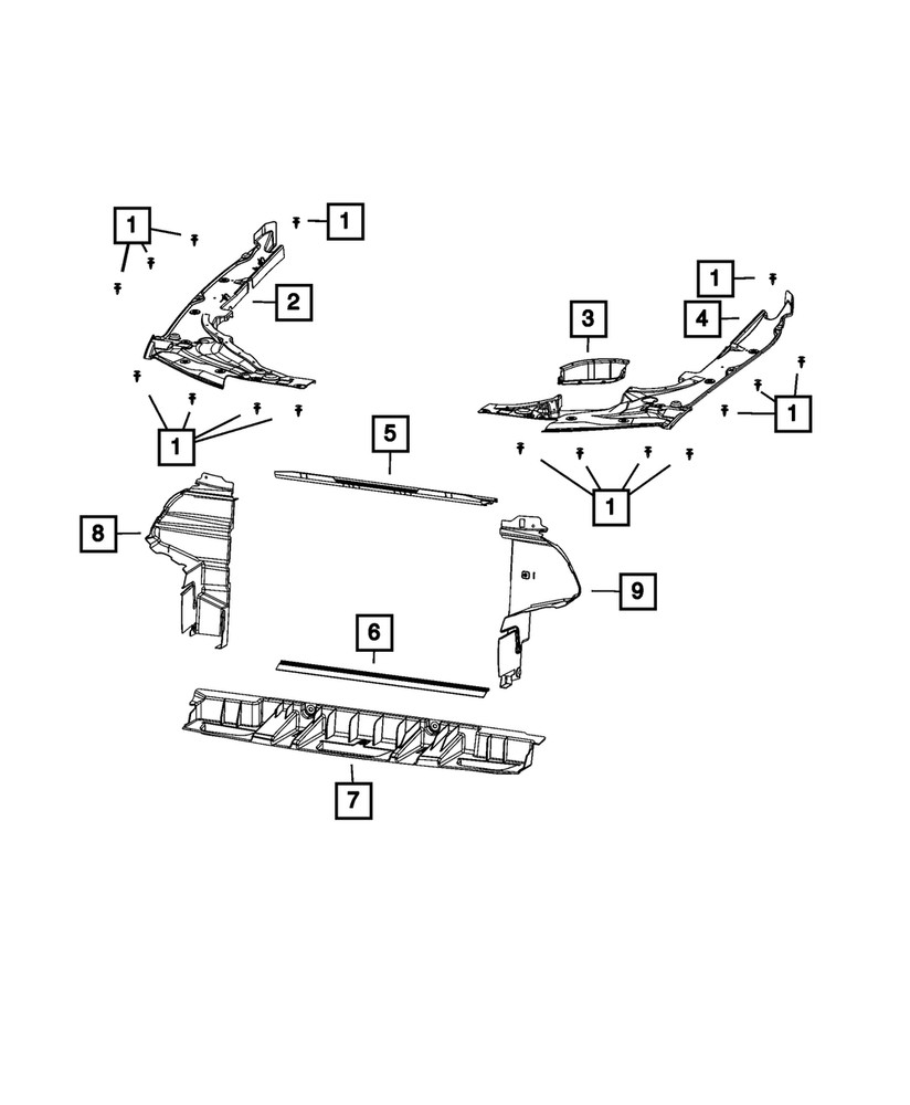 Genuine Mopar Side Shield 68455224AA