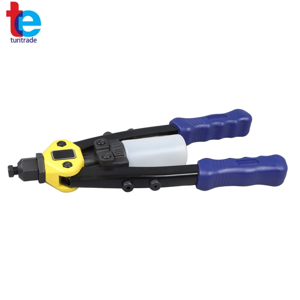 Multi-purpose 1/4 Pop Rivet Gun Kit 210Pcs Blind Rivets 13" Hand Riveter Tool