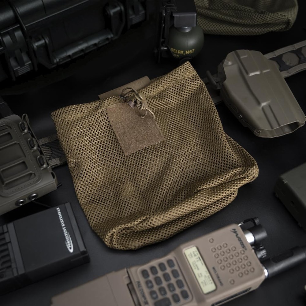 Tactical Molle Dump Pouch Foldable Mag-Net Drawstring Recycle Pouch Tool Pack US