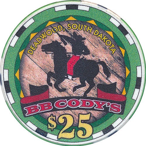 B.B. Cody's Casino $25 (Green) Chip