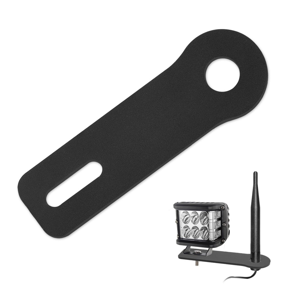 Universal Ham Antenna Ditch Light Bracket Extension, Car Mount Black