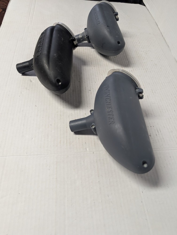 3 Gravity Fed Paintball Hoppers