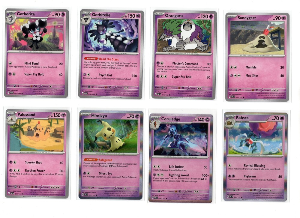 Pokemon SV2 Paldea Evolved C/U/R Complete Set 176 Cards