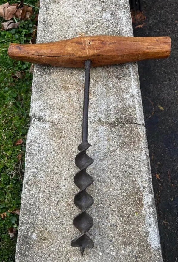 Antique T Handle Hand Drill