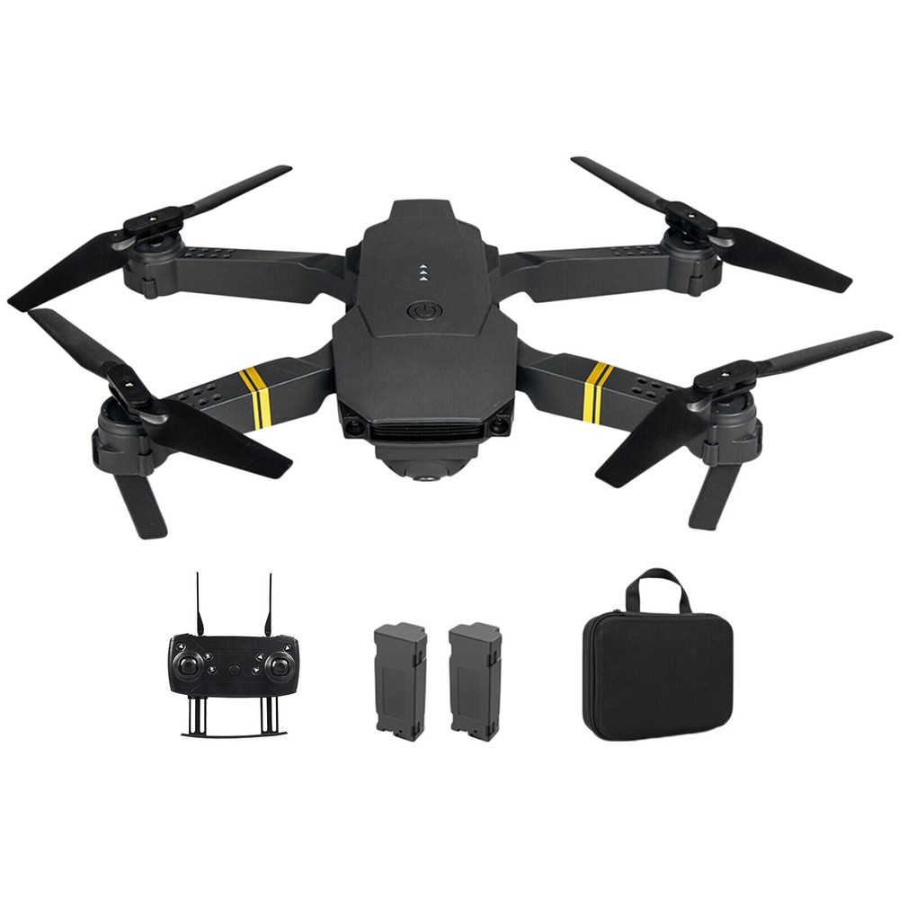 4K Drone HD Wide Angle Camera Drones E58 WiFi RC Quadcopter Foldable 2 batteries