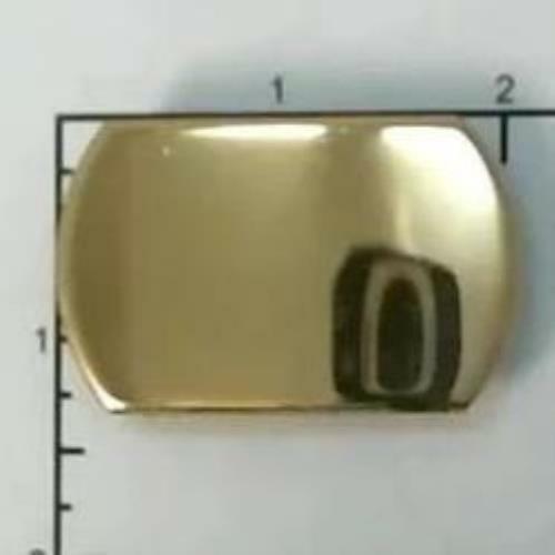 1" 24mm Solid Brass Oval Belt Slider Snap on Buckle