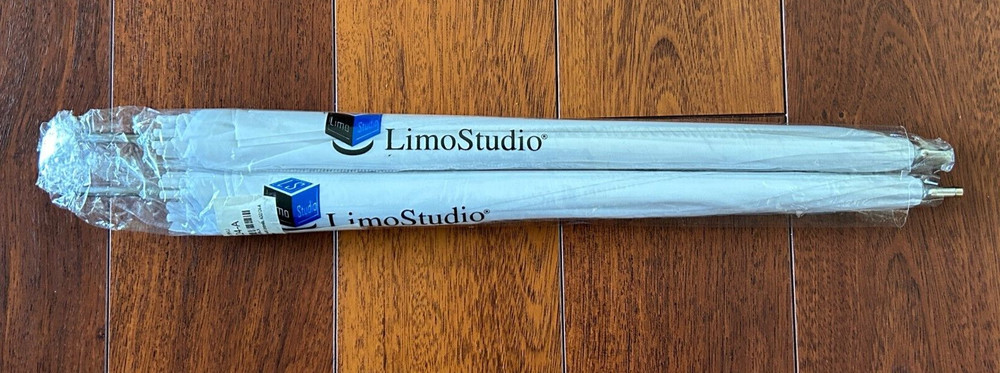 Limostudio 2 x 33'' Diameter Studio Light White Umbrellas  Light Diffuser  New