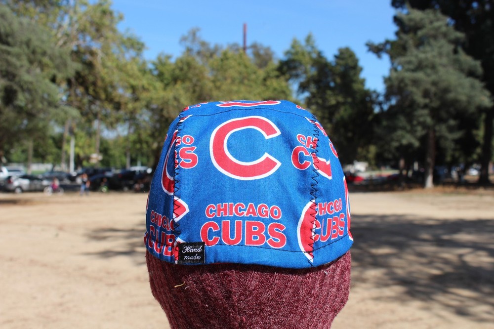 CYCLING CAP MLB CHICAGO CUBS 100% COTTON HANDMADE