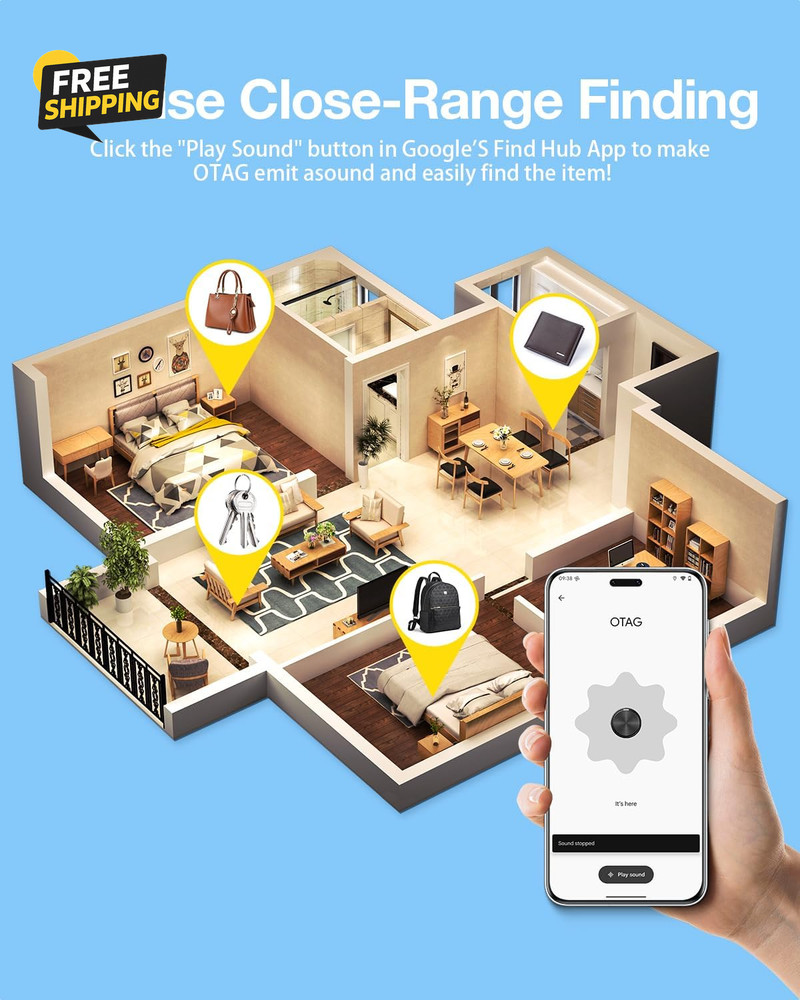 Air Tags for Android,Air Tags-4 Pack Android,Android Tracker Tags