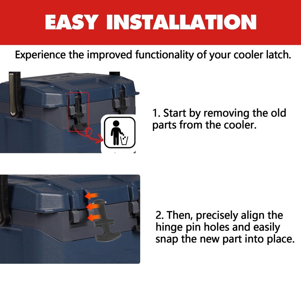 2Pack TLatch Handle Cooler, Durable Rubber & Easy Installation, Verify Model ...