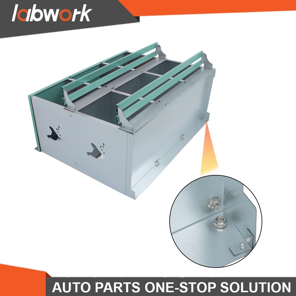 Labwork 6-Compartment Metal Poultry Nesting Box Wall Mount Easy Egg Collection