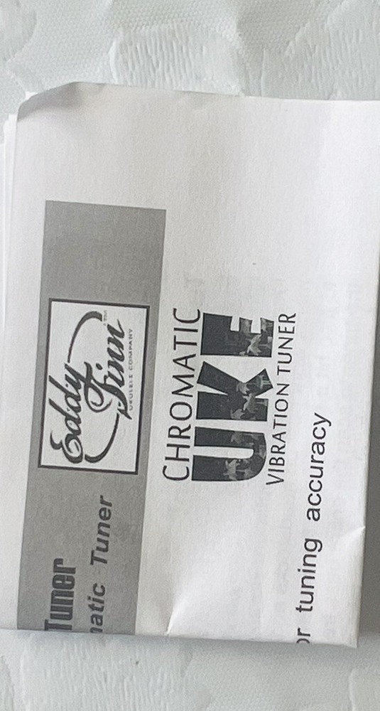 Eddy Finn Chromatic Uke Vibration Tuner - One Touch Function - Compact Size