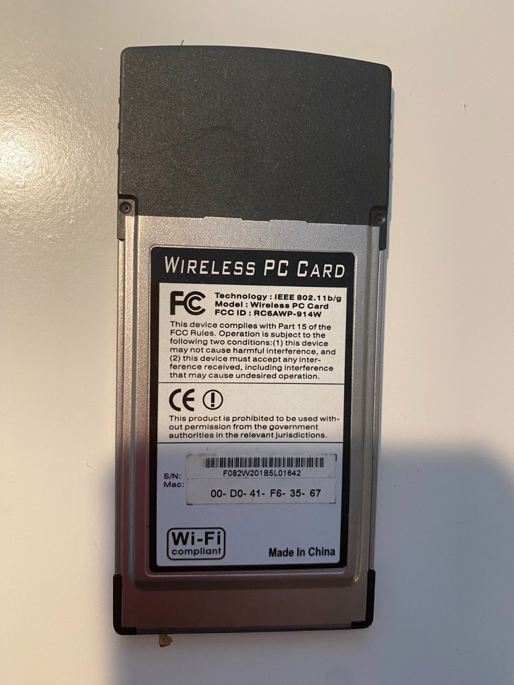NovaTech 54mbps wireless adaptor RC6AWP-914W