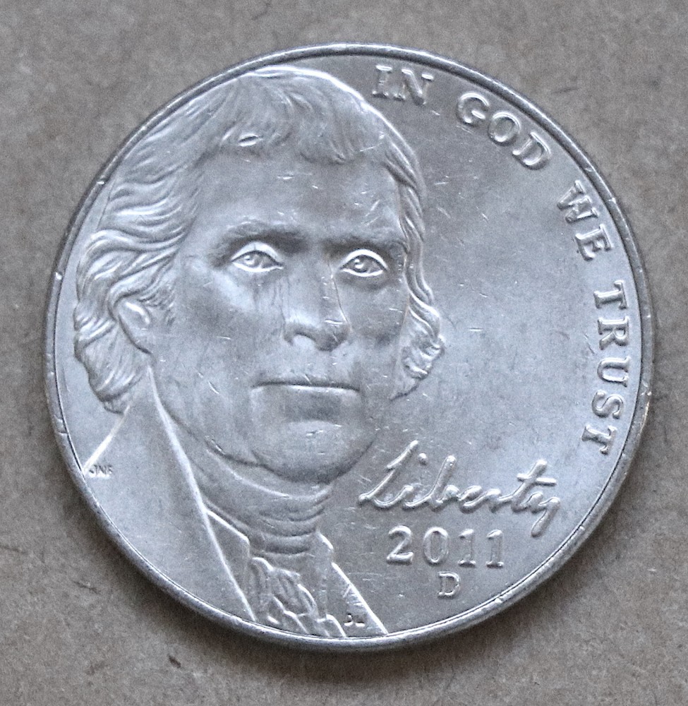 2011 D Jefferson nickel circulated