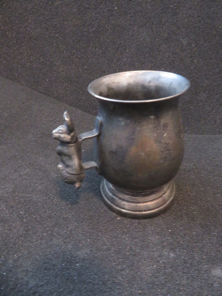 Vintage Grenadier silverplate Cup Mug Rabbit Handle