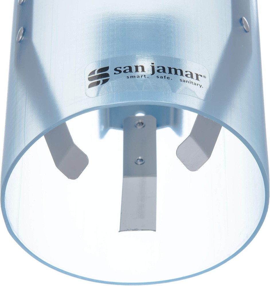 NEW San Jamar Medium Pull-Type Cup Dispenser 4-10 oz Cups with Flip Cap 16''BLUE