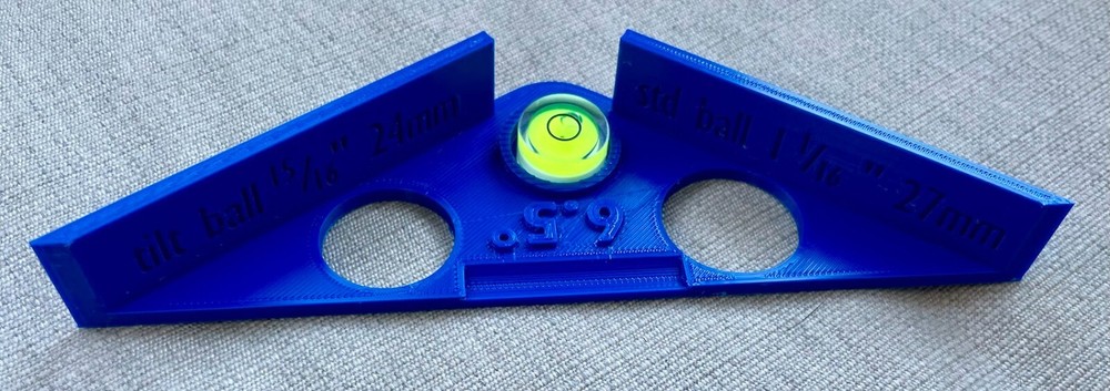 Pinball Level and Rebuild Tool- FLIPPER ALIGN PRO - SOLID STATE 6.5°- Blue