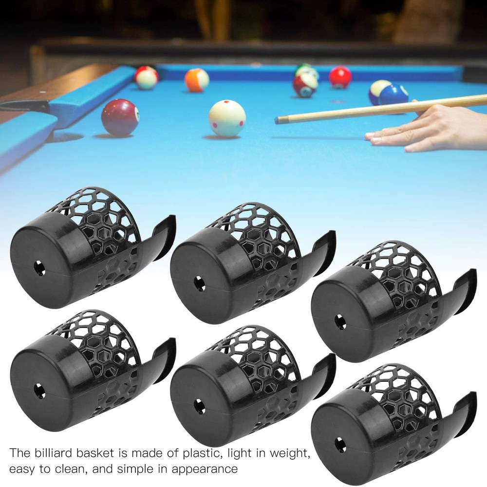 6 PCS Plastic Billiard Pockets Pool Table Accessories Replacement