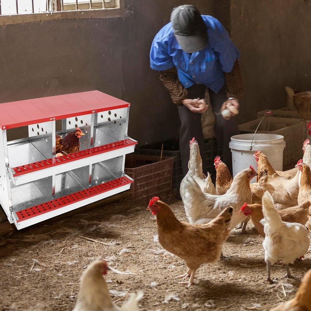 Chicken Nesting Boxes,8 Compartment Nesting Boxes for Chickens