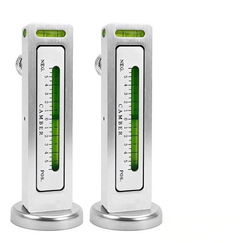 2 Pack Adjustable Magnetic Gauge Tool, Universal Aluminum 2 Pack - Silver