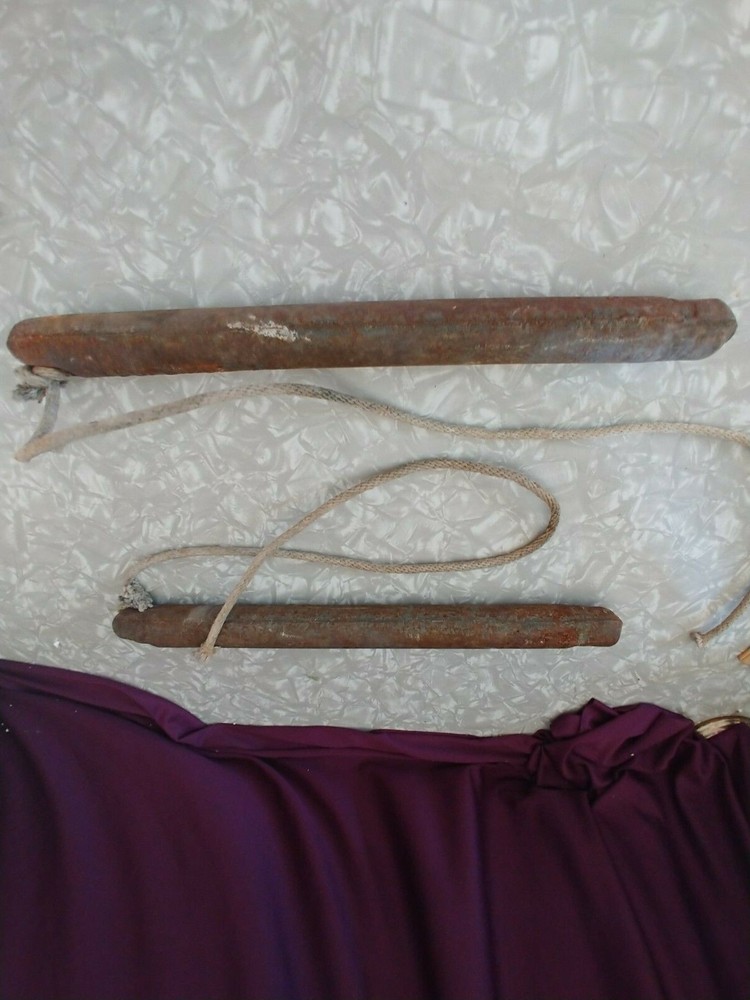 WINDOW WEIGHTS SET OF 2 ANTIQUE.