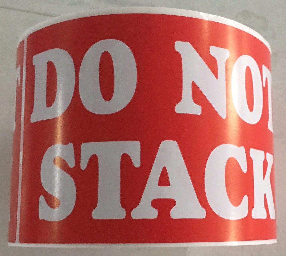 1000 3x5 Do not Stack Shipping Labels Stickers / 2 Rolls