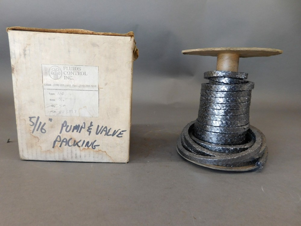 Fluid Control 5/16" Packing - NEW Surplus!