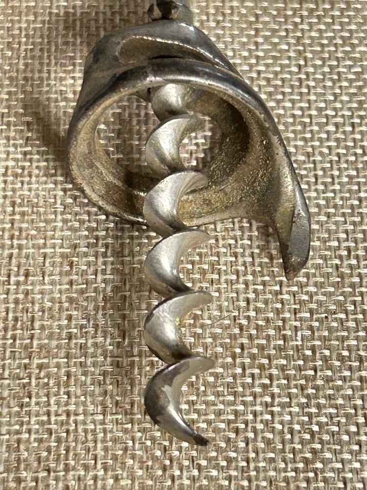 Antique Schlitz Beer Corkscrew Opener Bladed Worm Handle
