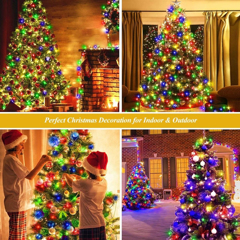 aneeway 400 LED Christmas Tree Lights, Lights Multicolored-400LED