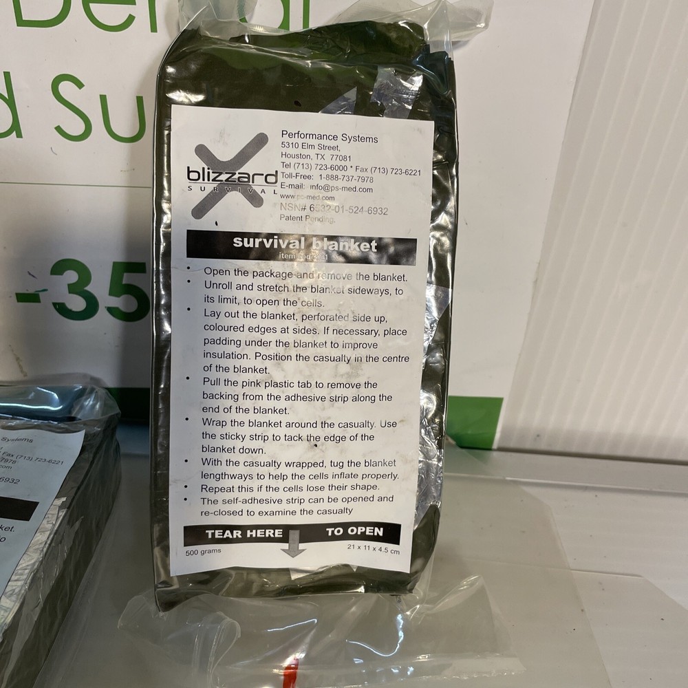 Survival Blanket and Tactical Suction Easy