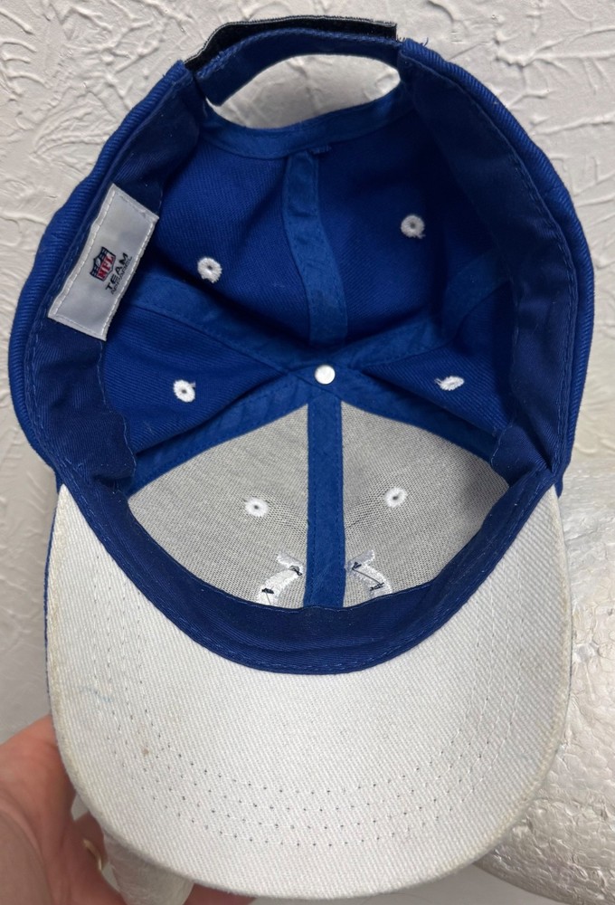 Indianapolis Colts NFL Team Apparel Blue White Basic Hat Cap Kids Strapback