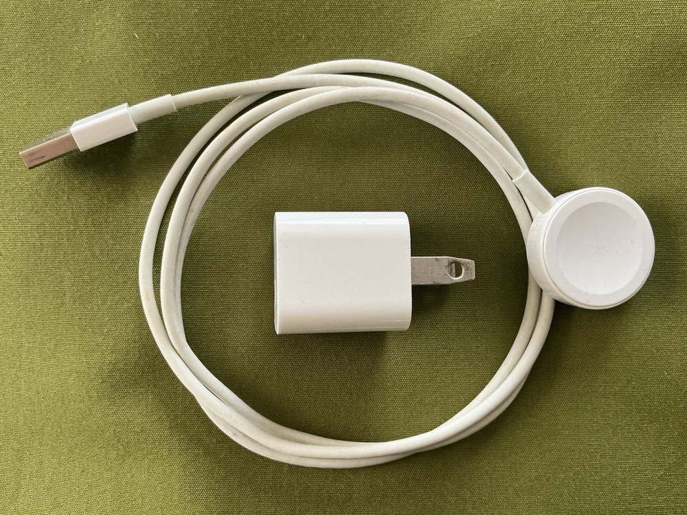 Apple Watch Magnetic Charging Cable A2056 + Charger Bundle White 1M NICE
