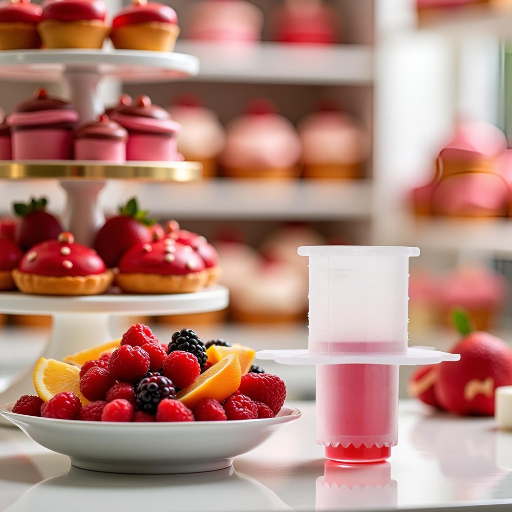 Red Cake Digger Cupcake Corer Tools Muffin Cake Pastry Corer Model Cutter Dec...