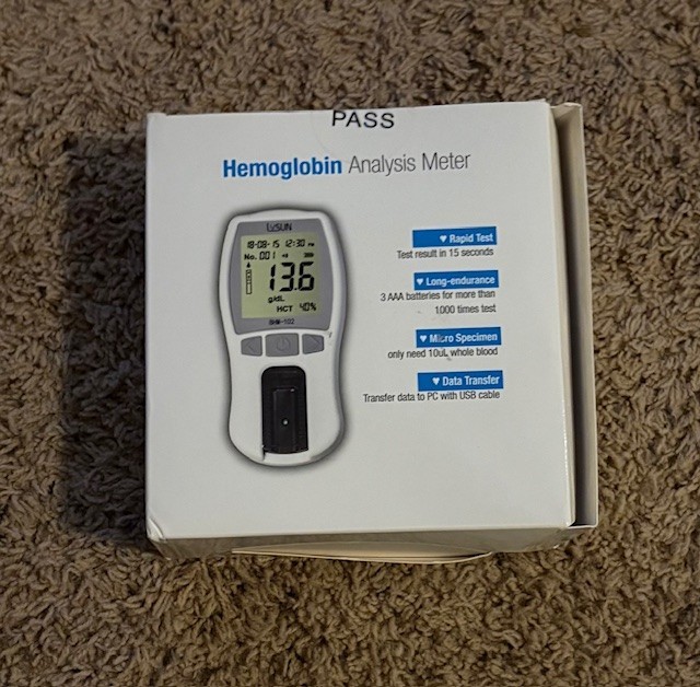 Lysun Hemoglobin Analysis Meter, barely used