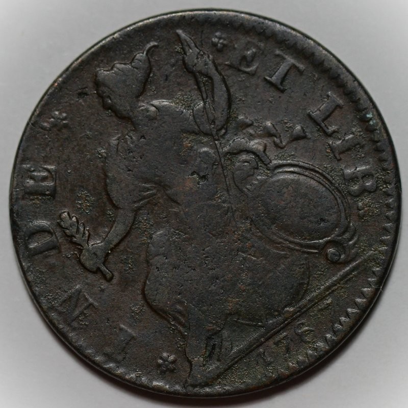 1787 Connecticut Colonial Copper - Mailed Bust Left
