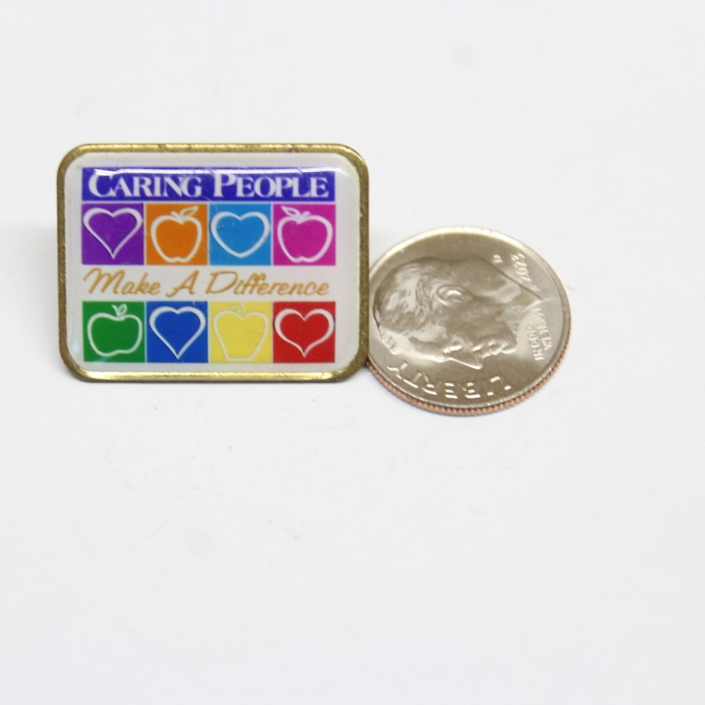 Caring People Make a Difference Lapel Pin Vintage