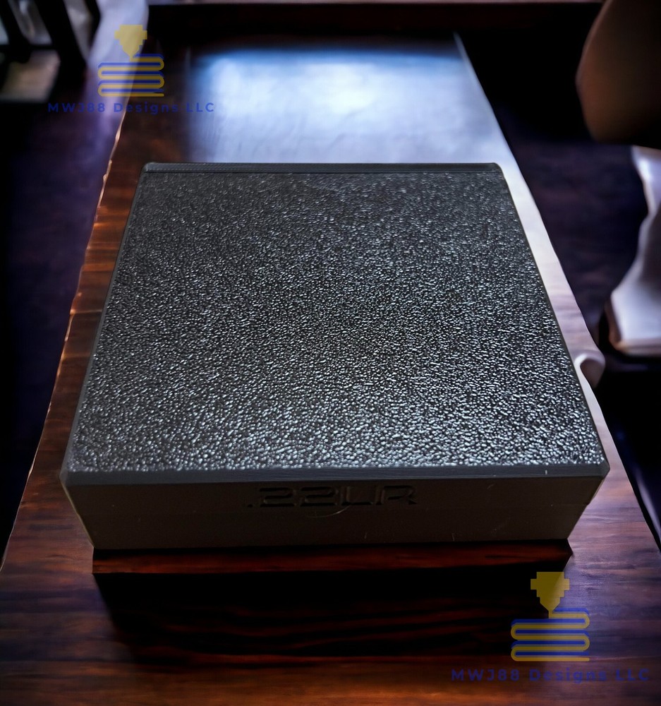 SQUARE 100 Round Sliding .22lr Ammo Storage Box Case - Multiple Colors!