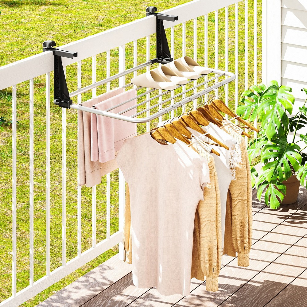Portable Clothes Drying Rack w/Adjustable & Foldable Brackets Radiator Airer