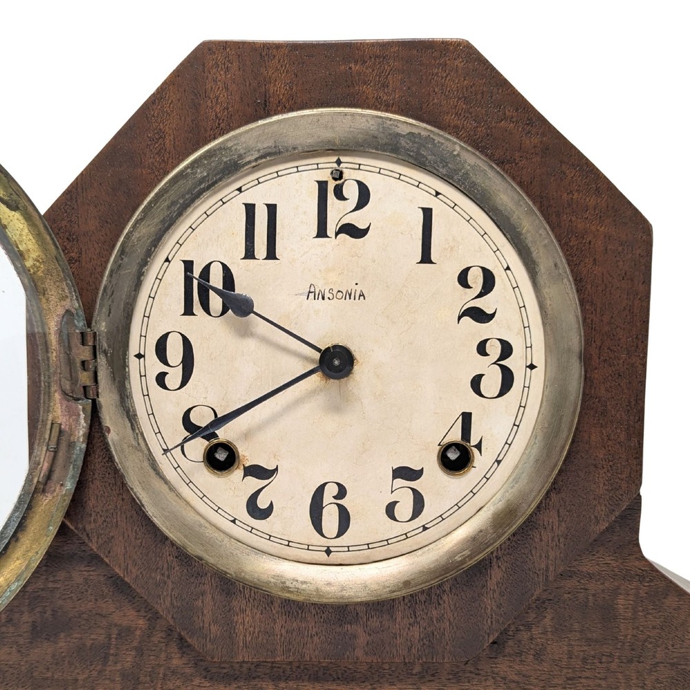 Ansonia Restored Antique 8-Day Mantel Clock