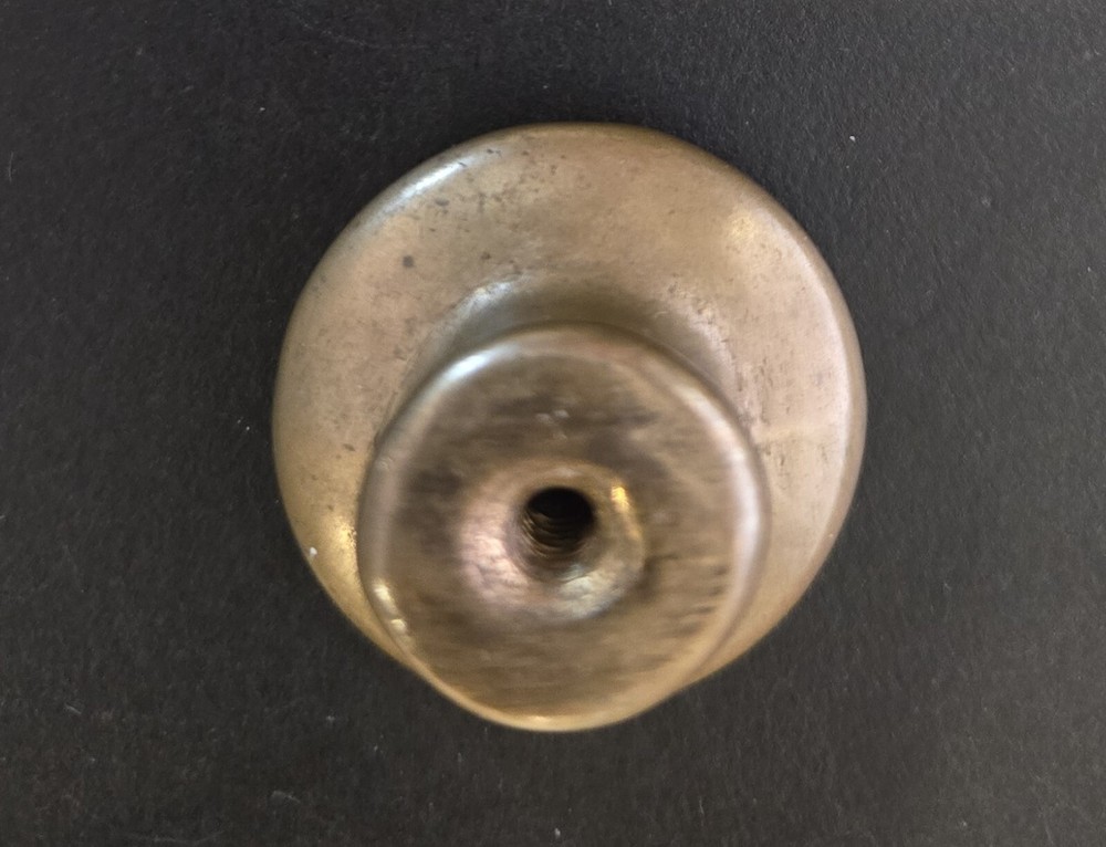 Vintage Solid Brass (Bronze?) Anchor Knob