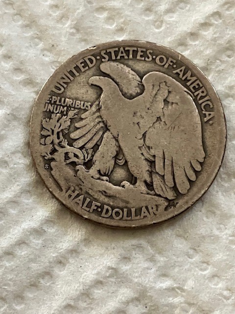 1921-S WALKING LIBERTY SILVER HALF DOLLAR