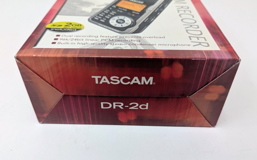 Tascam DR-2D Linear PCM Recorder - NEW Open Box