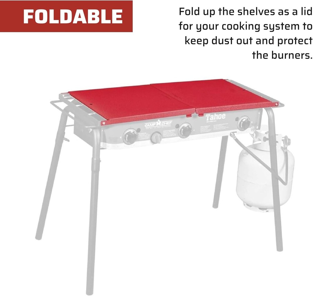Folding Side Shelf Set 2 Burners