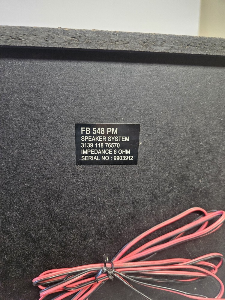 Phillips Magnavox FB 538 PM Speaker System-Pair Tested