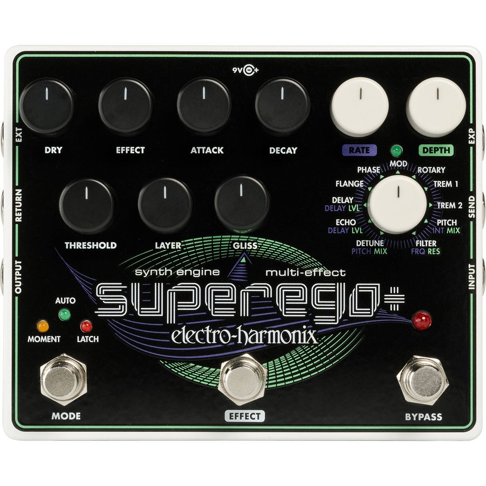 Electro-Harmonix Superego Plus Synth Engine Multi-Effect Pedal