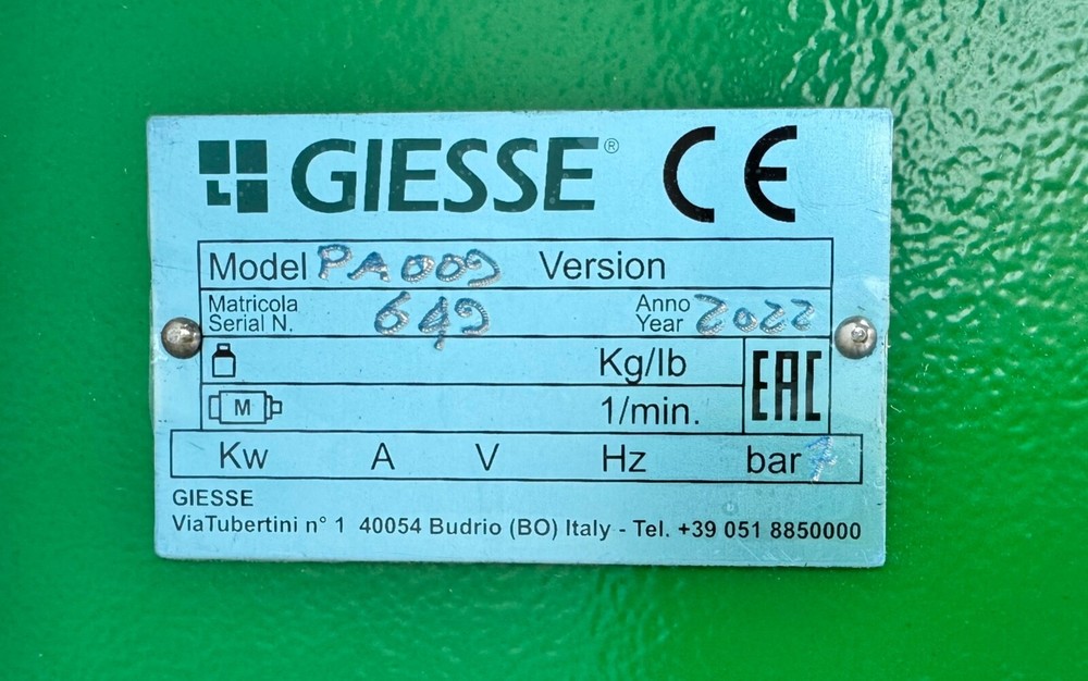 Giesse PA009 Punching Machine Semi Automatic